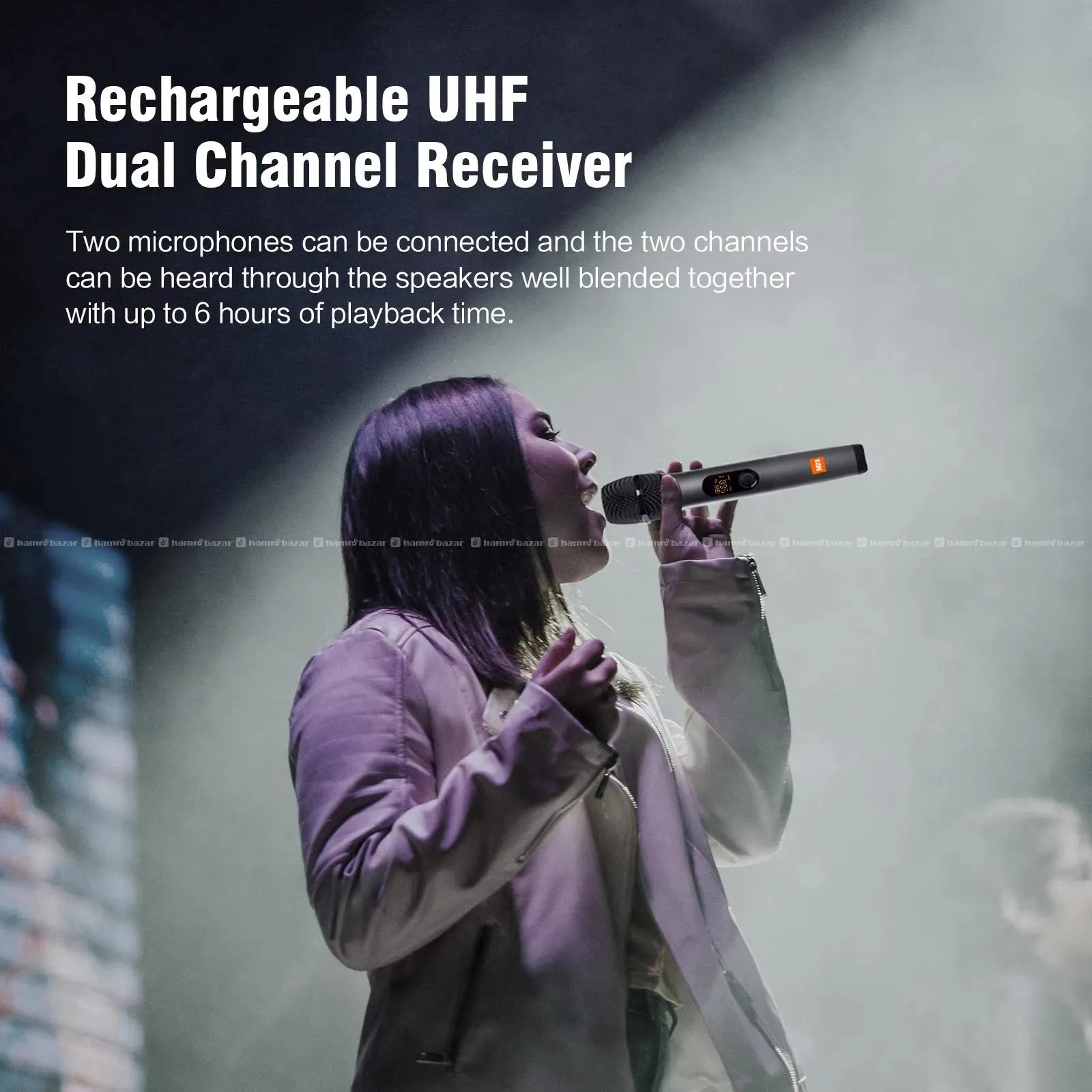 M23 UHF Wireless Dual Mic System 2