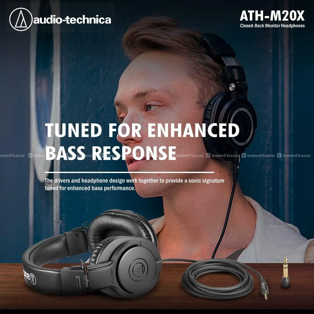 Audio-Technica ATH-M20x Professional Headphones 3