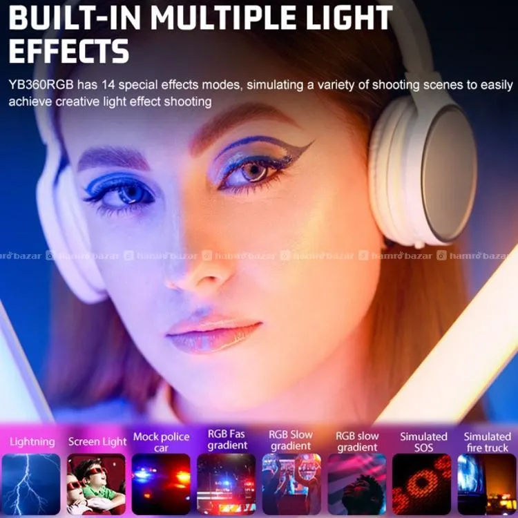 ZSYB YB-360R Handheld RGB LED Stick Light (40W) 6