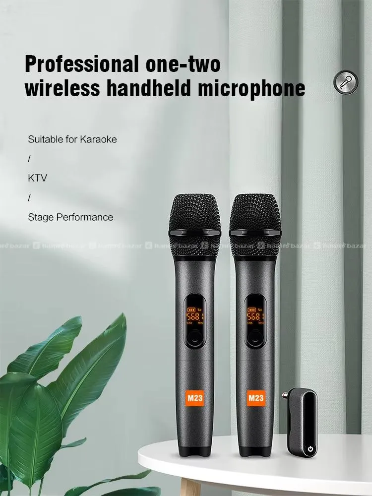 M23 UHF Wireless Dual Mic System 6