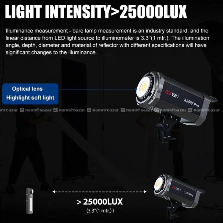 ZSYB 300W Bi-Color Studio Light (A300XPro) 4