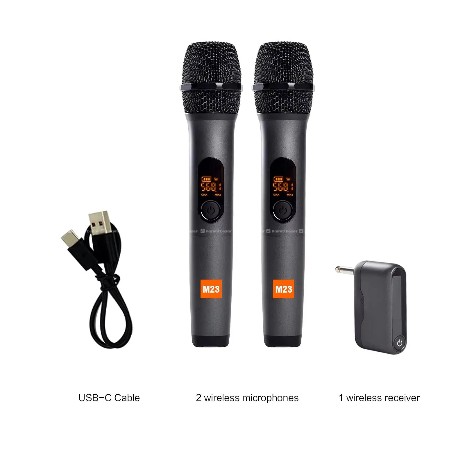 M23 UHF Wireless Dual Mic System 5