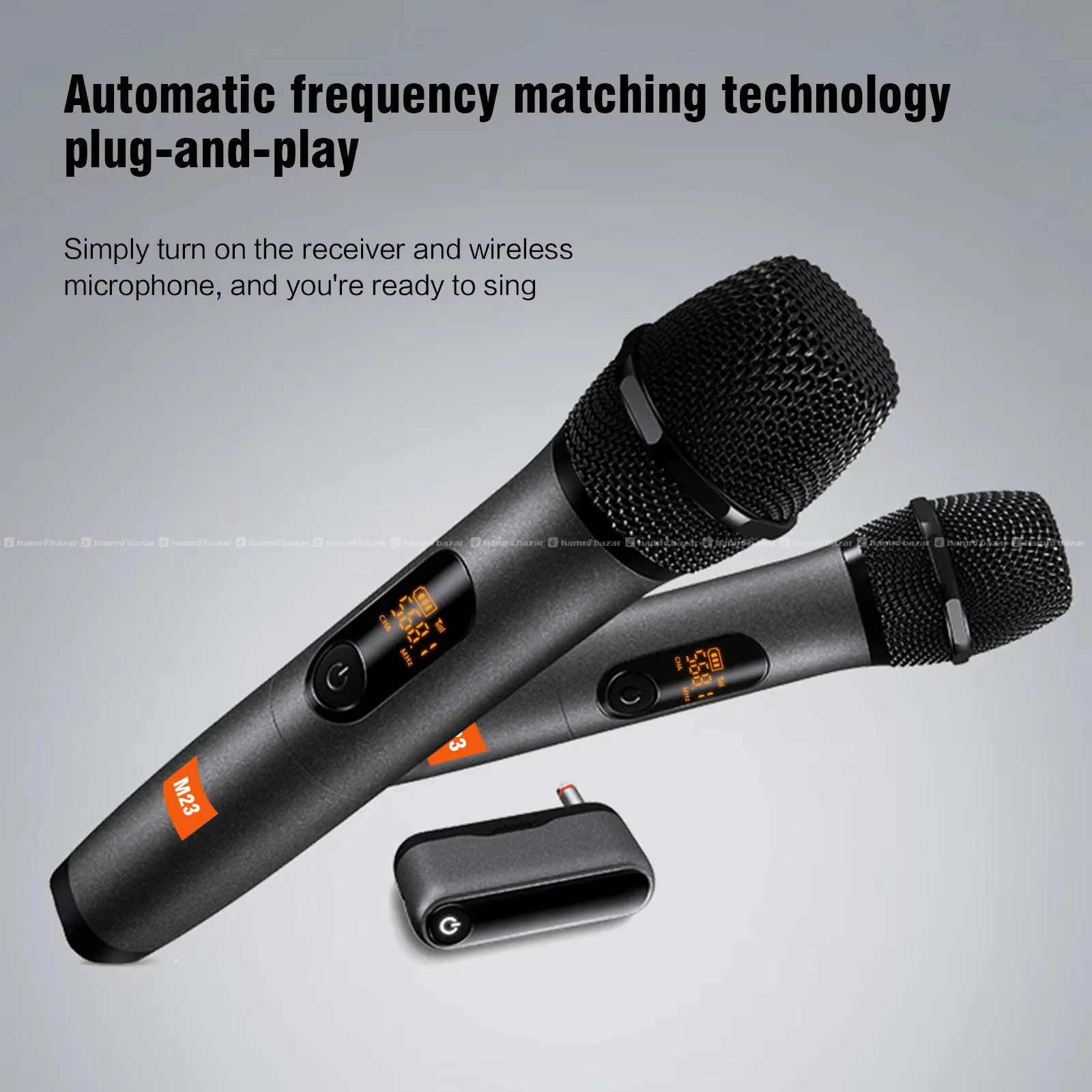 M23 UHF Wireless Dual Mic System 3