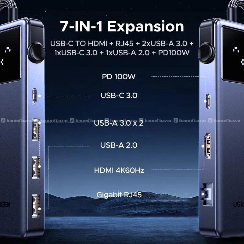 UGREEN 45155 Uno 7 in 1 USB C Hub Adapter 3