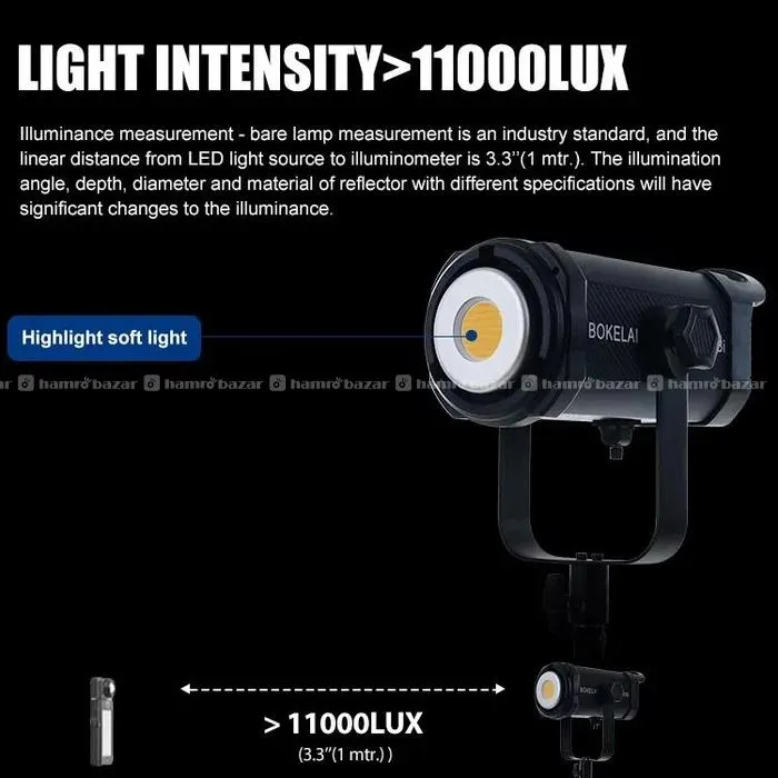BOKELAI Professional Video Light (300W - BK-300Bi) 6