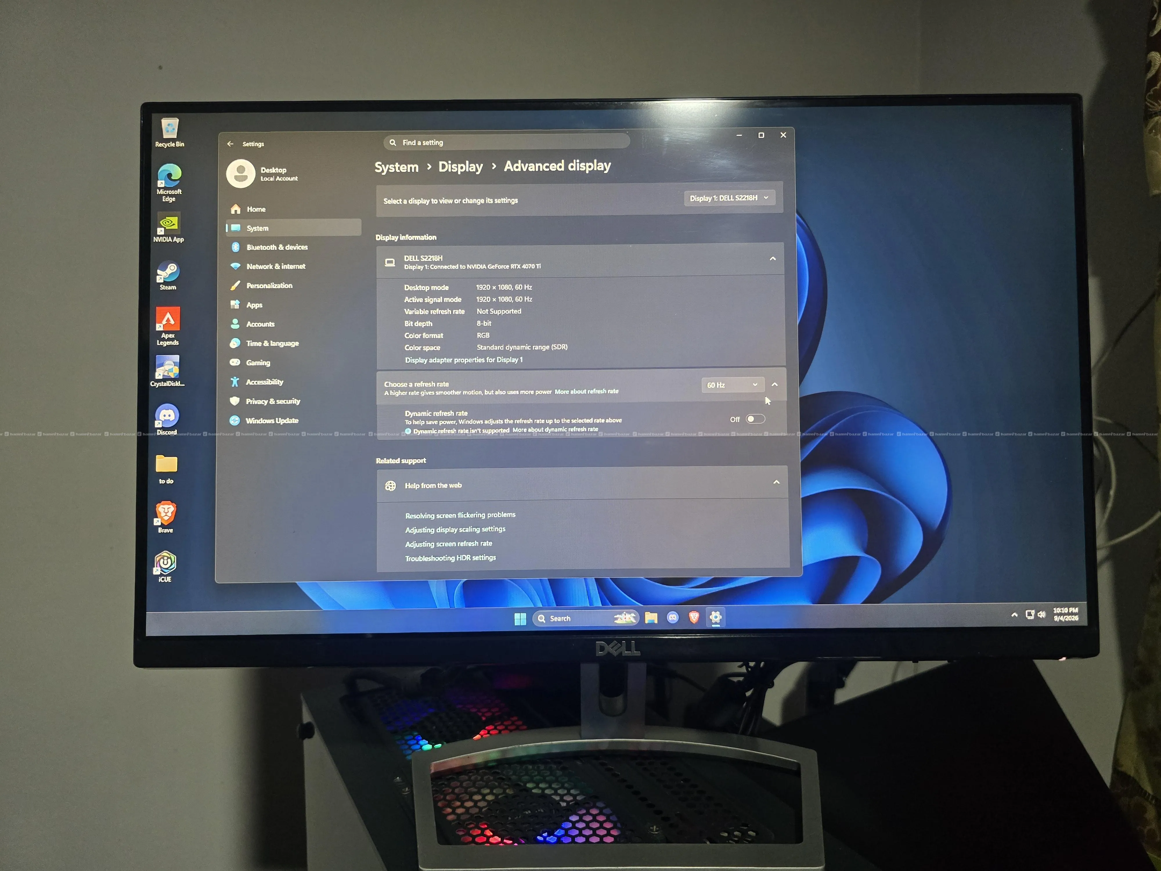 Dell 22" FHD Ips Monitor 2