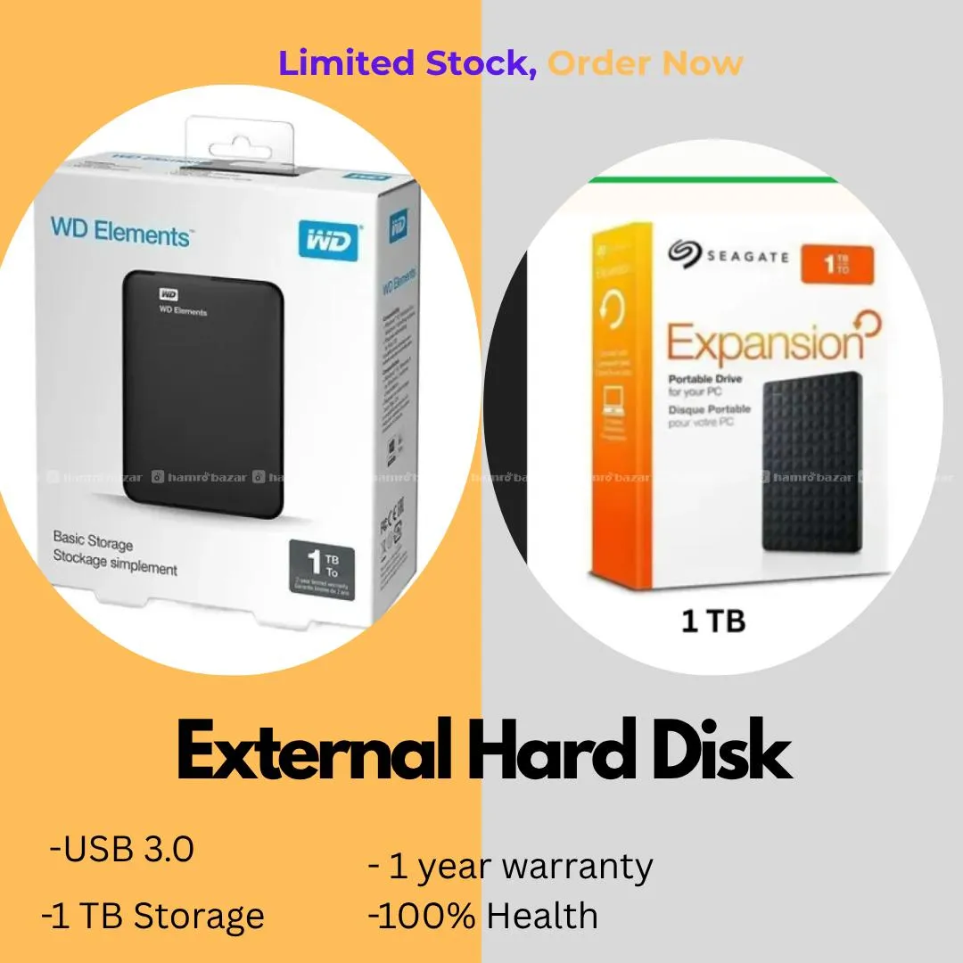 1tb WD & Seagate external hdd 3