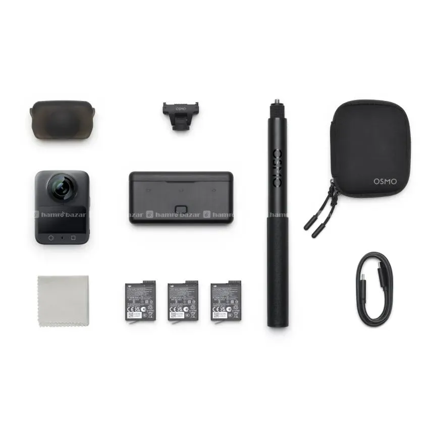 DJI Osmo 360 8K 360° Camera - Adventure Combo 6