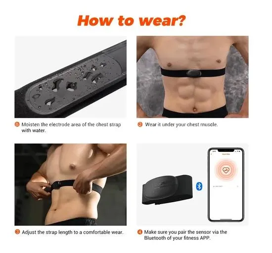 H6 Chest Strap Heart Rate Monitor Cospoo 4