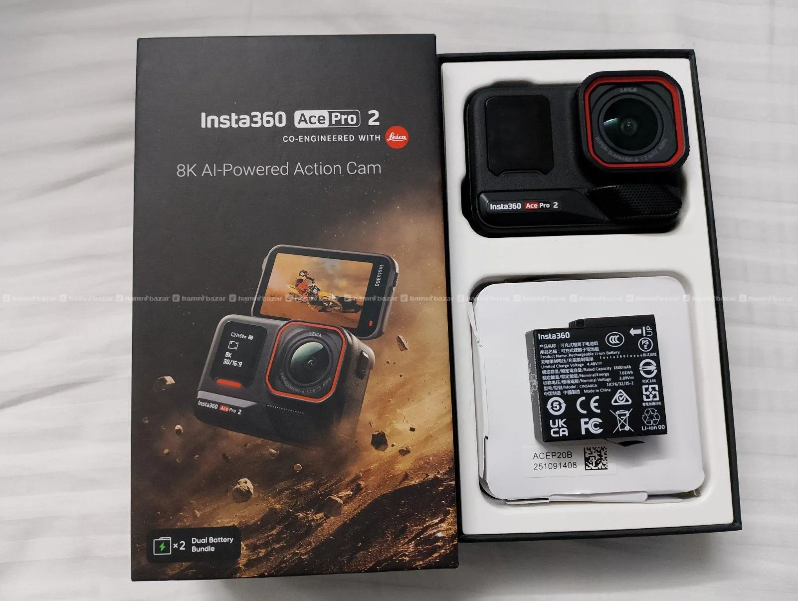 INSTA360 ACE PRO 2 8K|DUAL BATTERY|LIKE NEW + 64SD 2