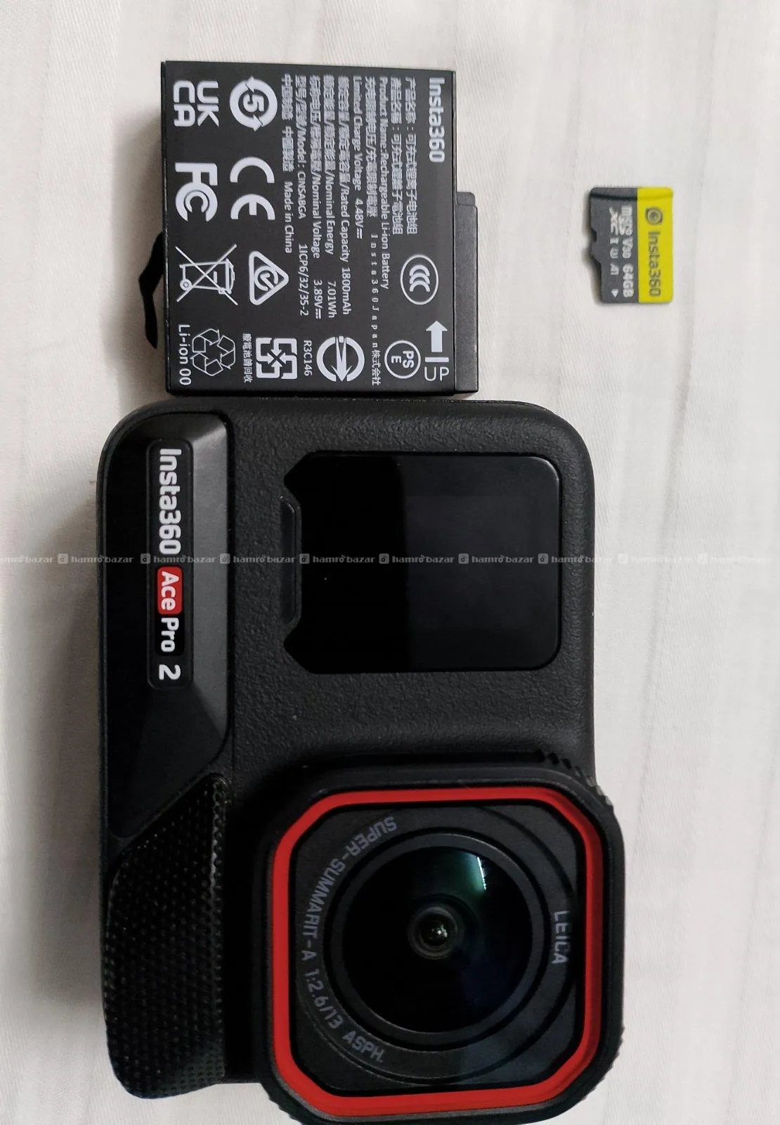 INSTA360 ACE PRO 2 8K|DUAL BATTERY|LIKE NEW + 64SD 3
