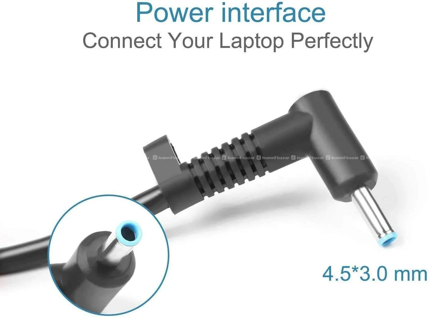 HP Blue Pin Laptop Charger 19.5V 3.33A 65W Adapter 2