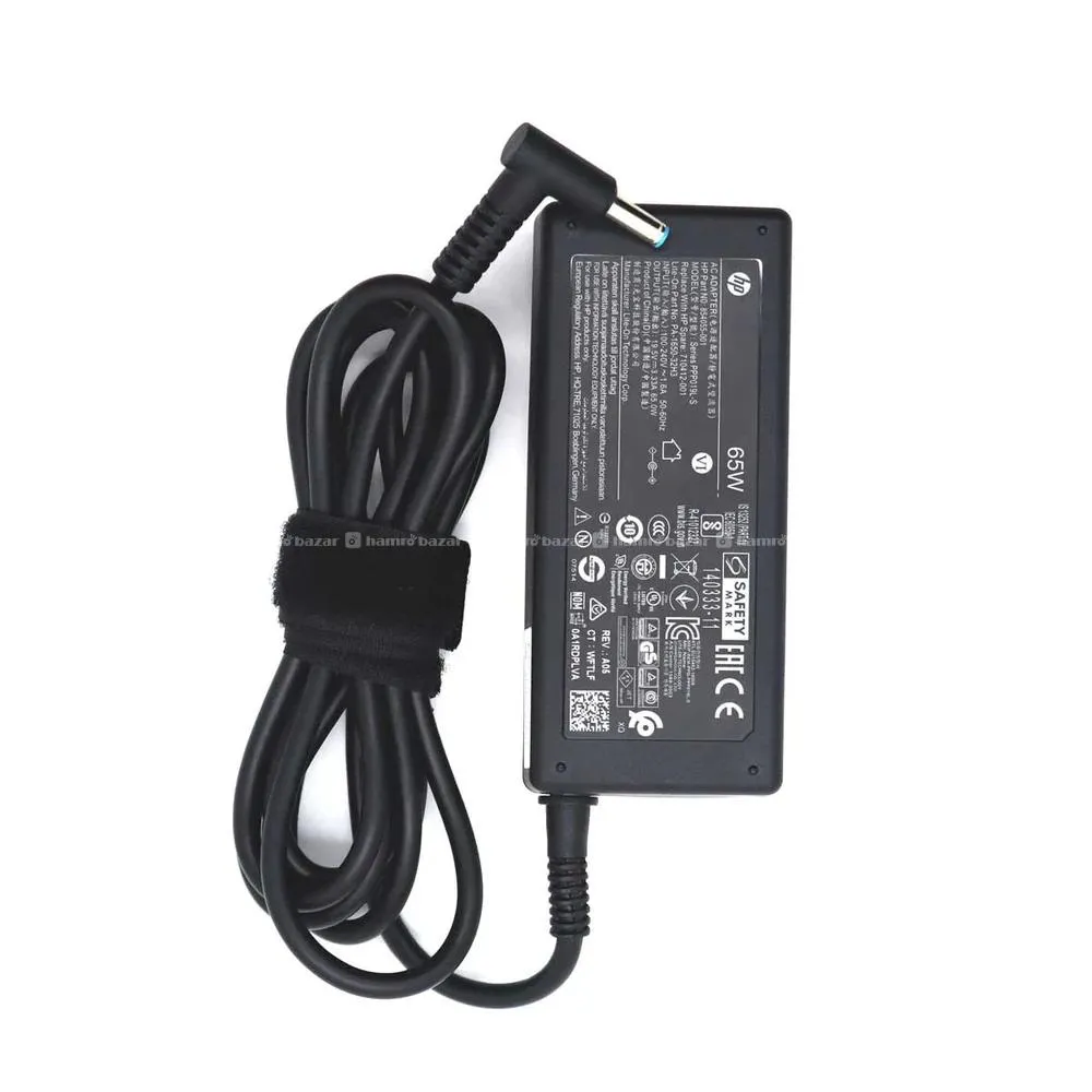 HP Blue Pin Laptop Charger 19.5V 3.33A 65W Adapter 5