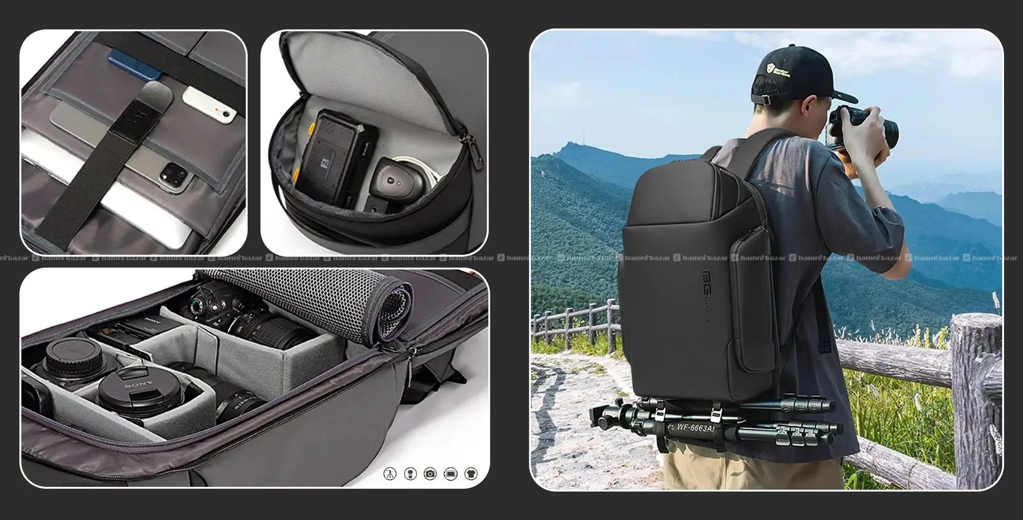 BANGE Medium Camera & Laptop Bag 5