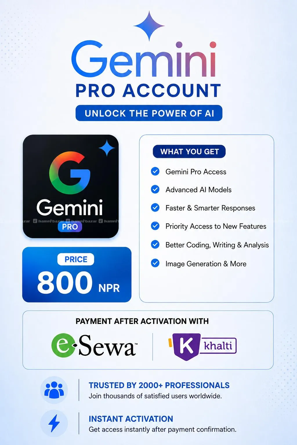 Google AI Pro + 5TB Cloud Storage (18 Months) 2