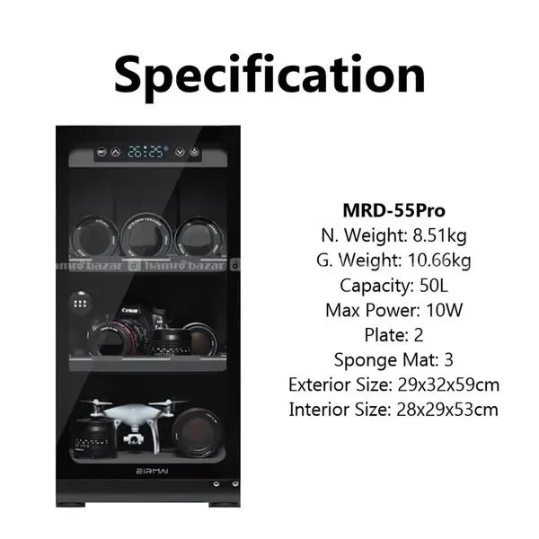 Eirmai MRD-55PRO Digital Dry Cabinet (50L) 2