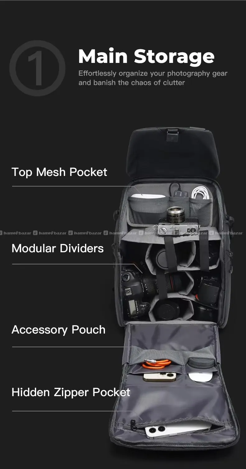 BANGE 37L Camera & Tech Bag 6