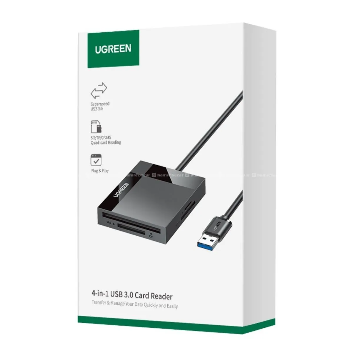 UGREEN 50cm USB 3.0 All in One Card Reader CR125 2