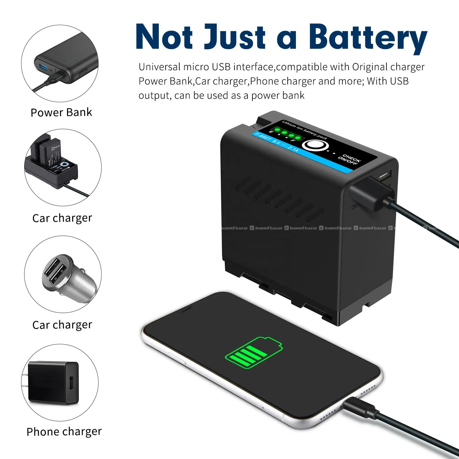 Mamen Original NP-F970 / NP-F990T Battery 4