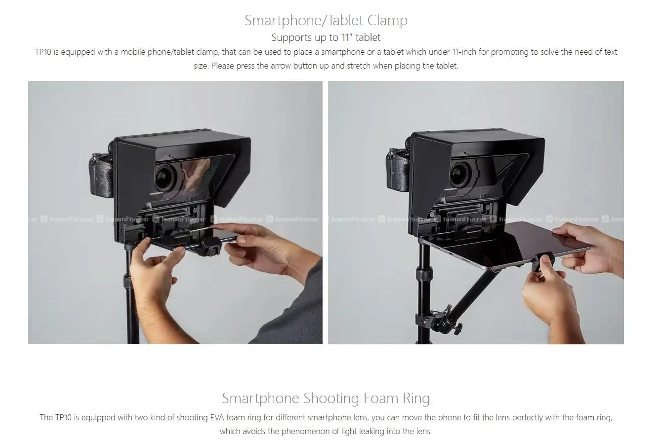 FEELWORLD TP10 Portable 10" Folding Teleprompter 5