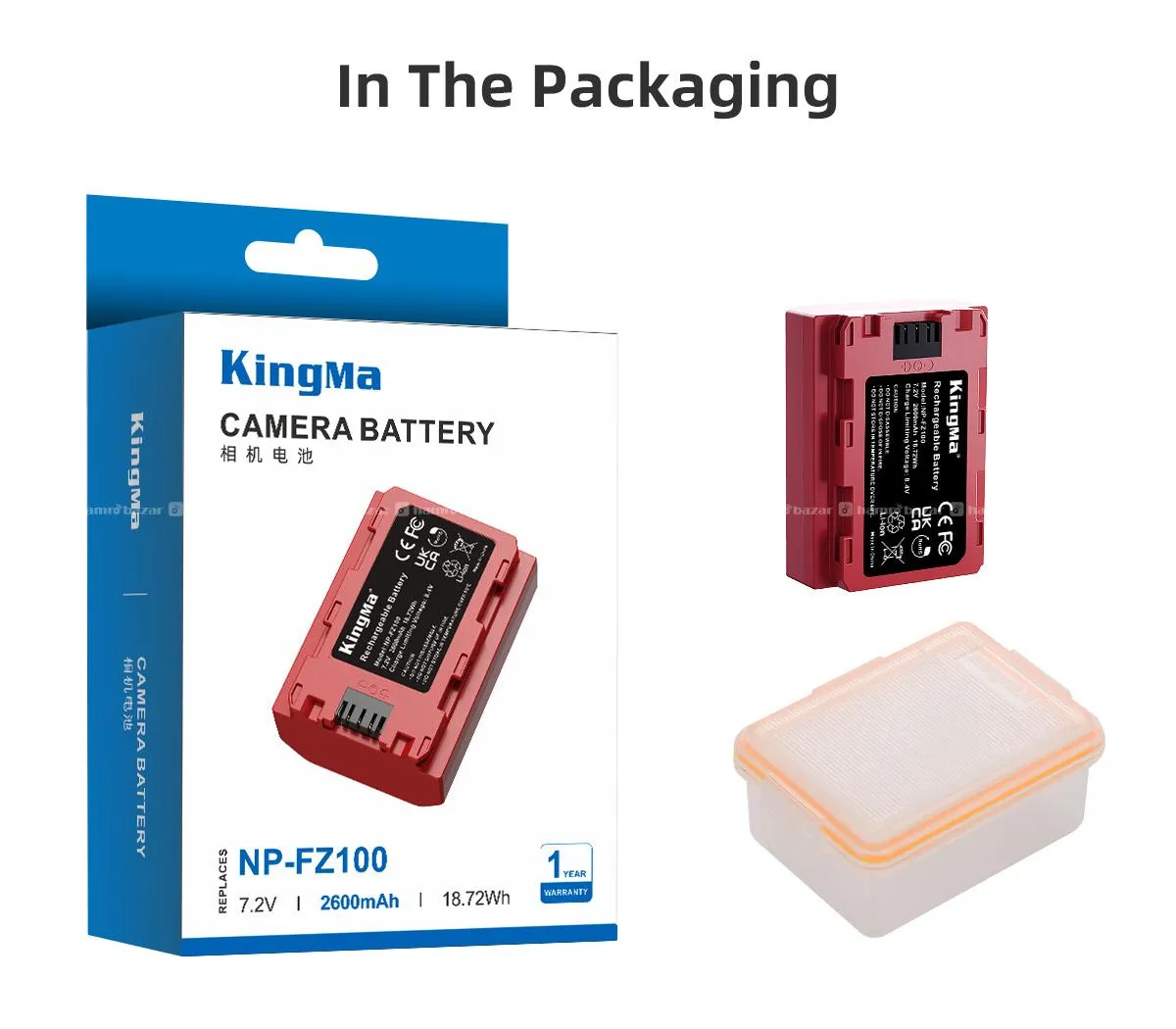 KingMa NP-FZ100 High-Capacity Camera Battery 7