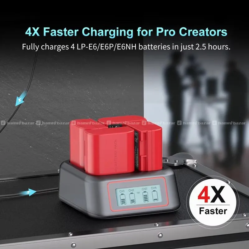 KingMa 4-Bay Fast Charger for Sony NP-FZ100 6