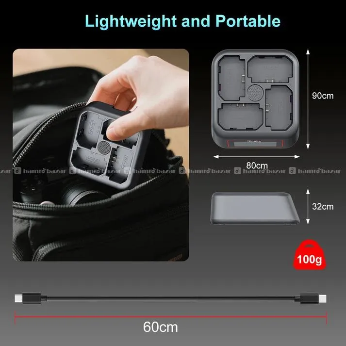 KingMa 4-Bay Fast Charger for Sony NP-FZ100 5