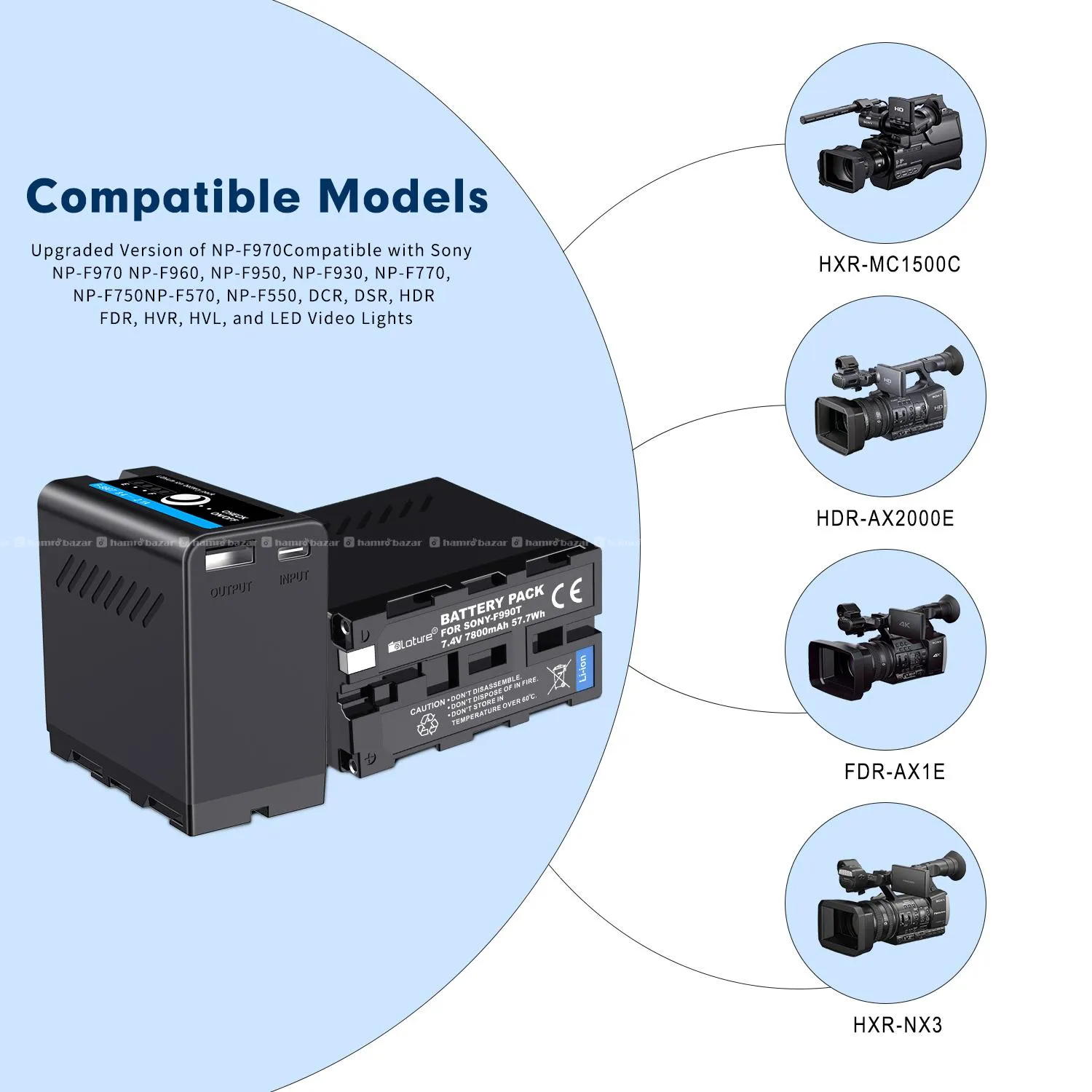 Mamen Original NP-F970 / NP-F990T Battery 2