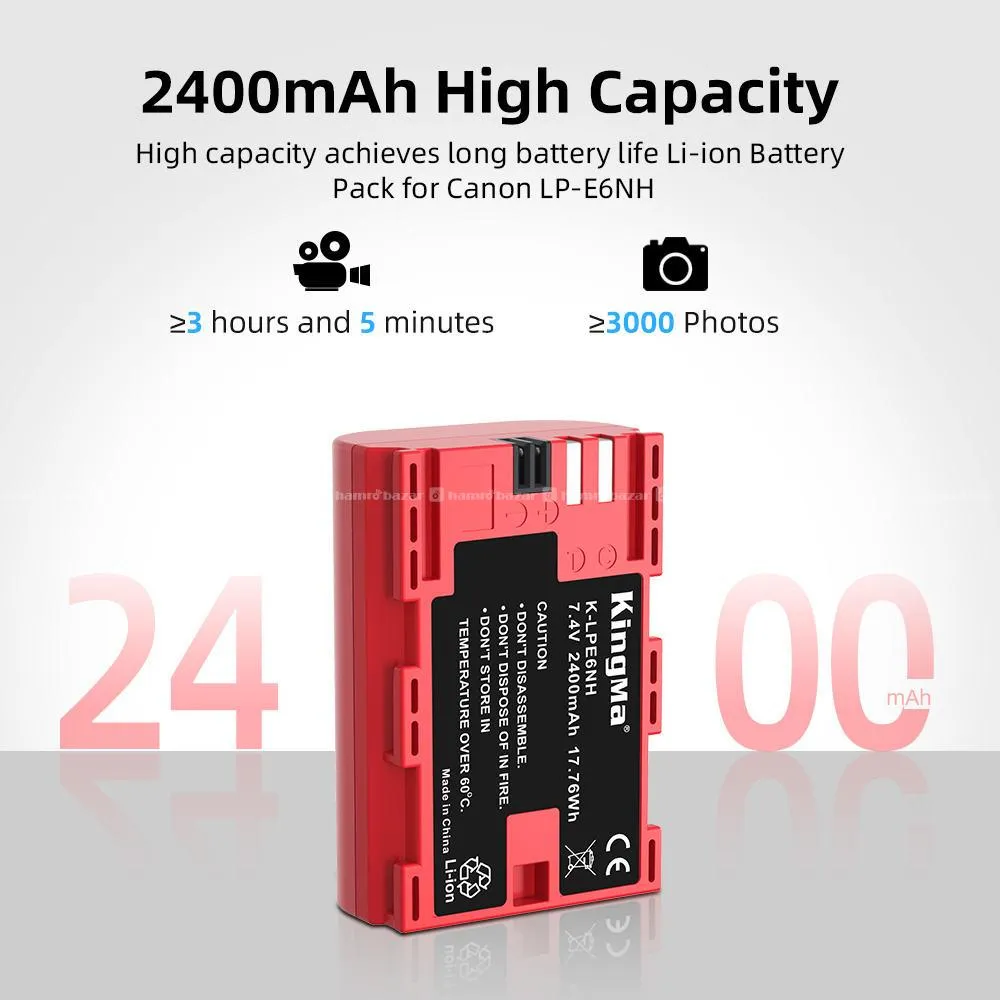 KingMa LP-E6NH Battery (2400mAh) 2