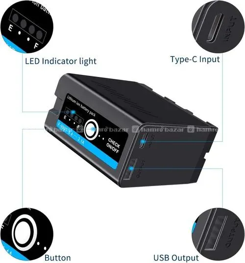 Mamen Original NP-F970 / NP-F990T Battery 6