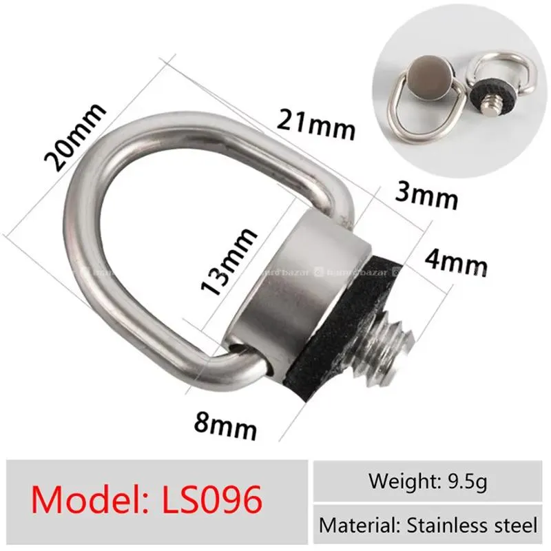 Camera Strap D-Ring Screw Mount (1/4") – Pair 6