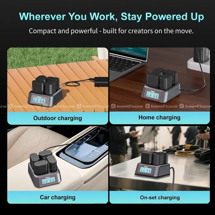 KingMa 4-Bay Fast Charger for Sony NP-FZ100 8