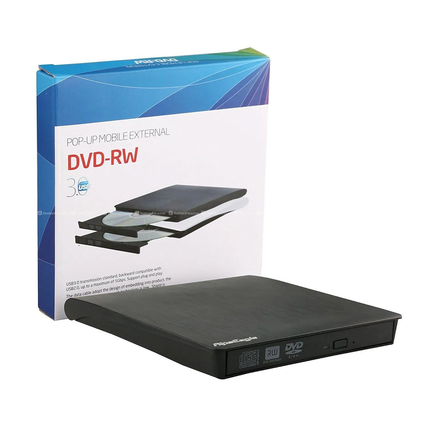 Pop up Portable Mobile External DVD Drive DVD-RW 2