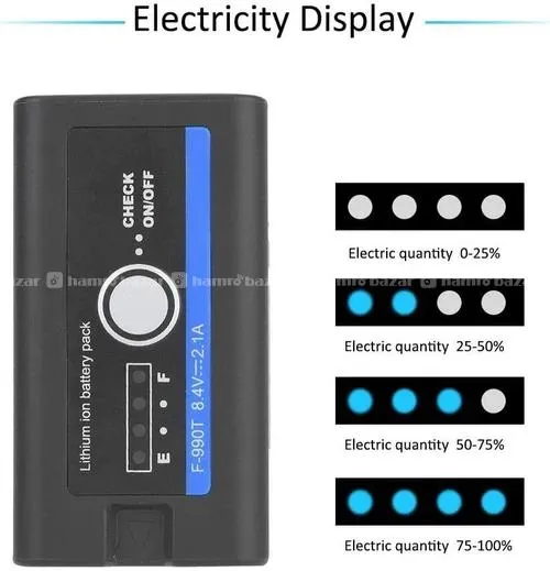 Mamen Original NP-F970 / NP-F990T Battery 3