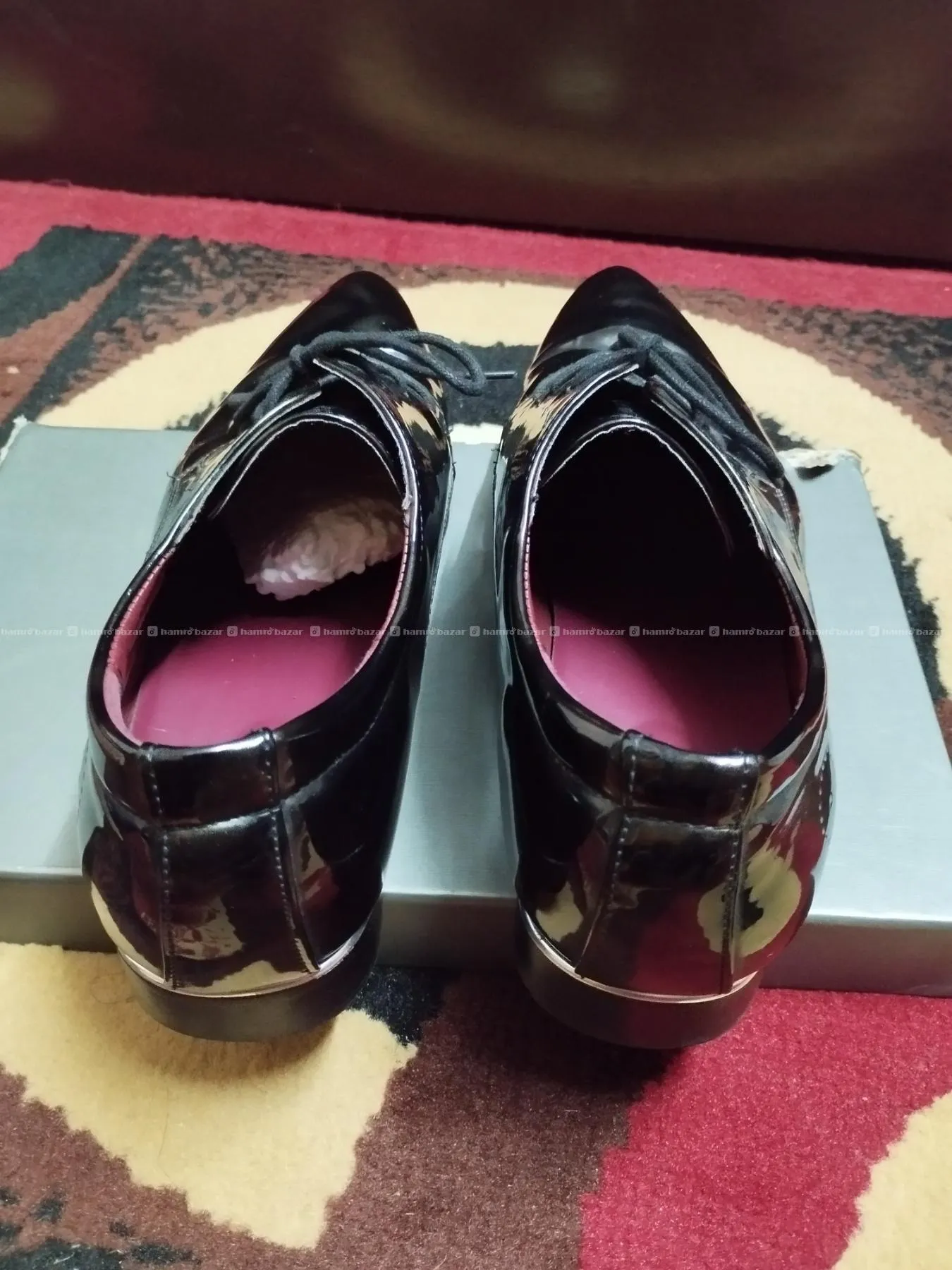 Formal Shoe party wear for men (Shiny black) 43-44 2