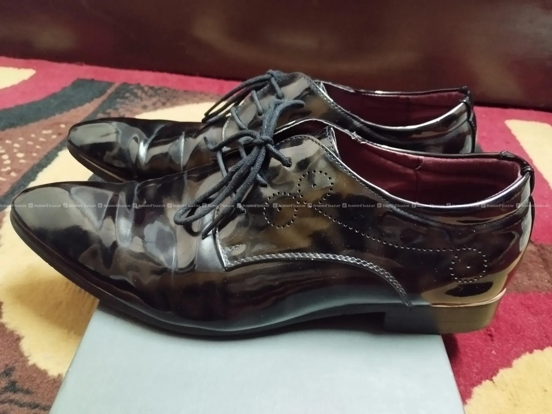 Formal Shoe party wear for men (Shiny black) 43-44 3