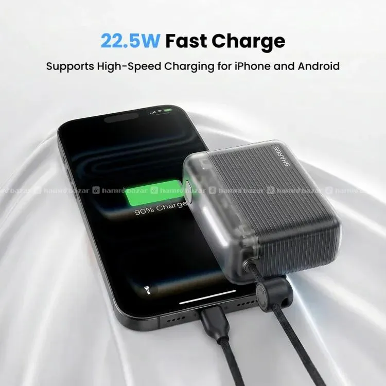 SHARGE Flow Go 36W 10000mAh Power Bank 5