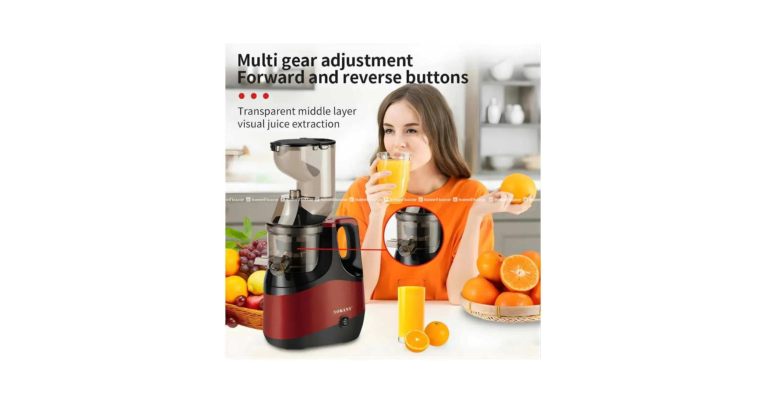 Sokany juicer 800W (SK-01005) Sokany juicer sokany 2