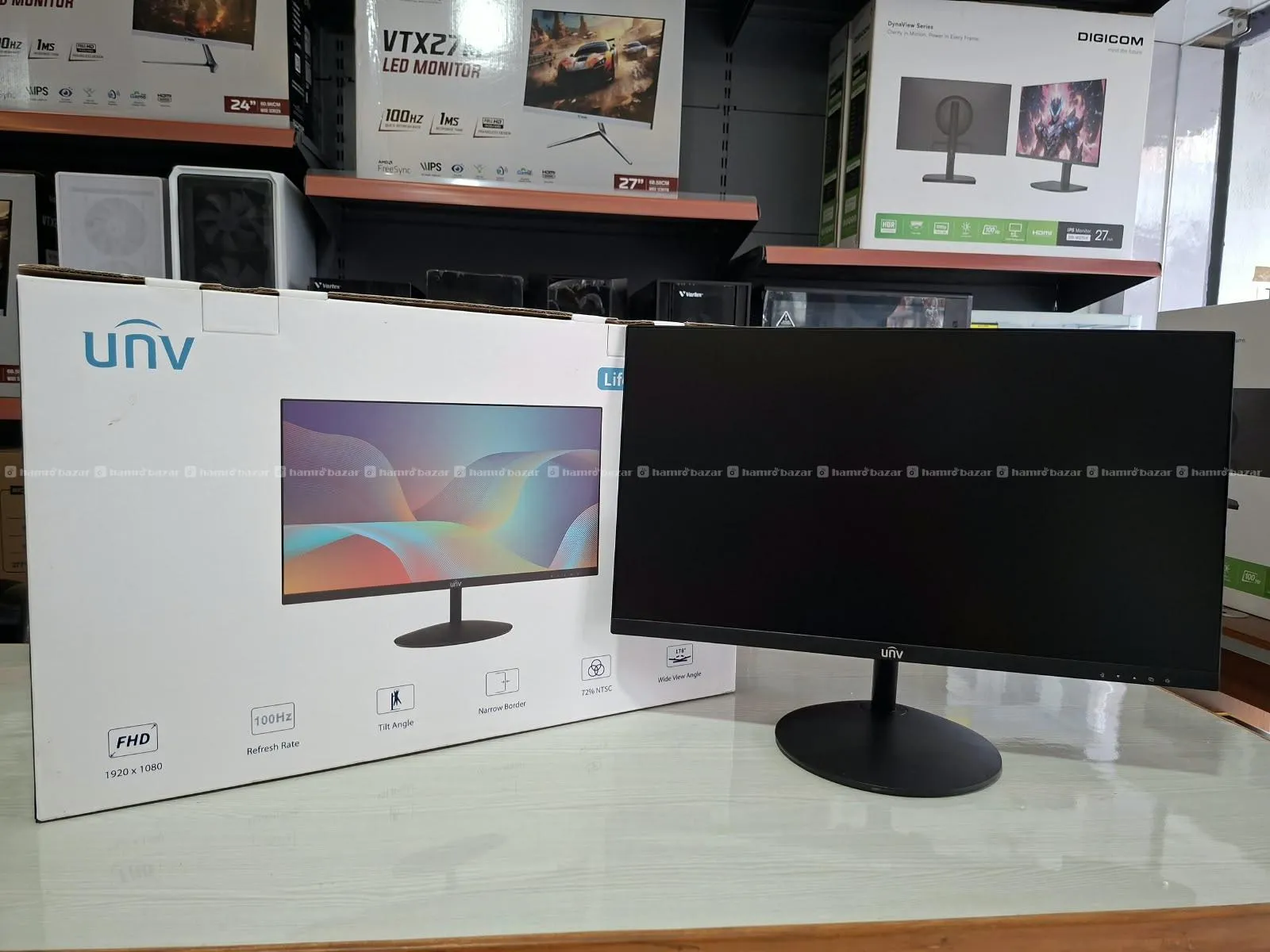 UNV 22″ Full HD Monitor 100hz, boarderless 3
