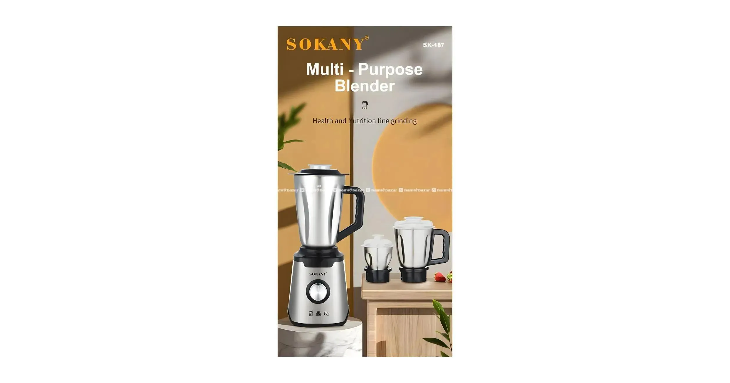 Sokany blender 3in1 (SK-187) Sokany blender sokany 2