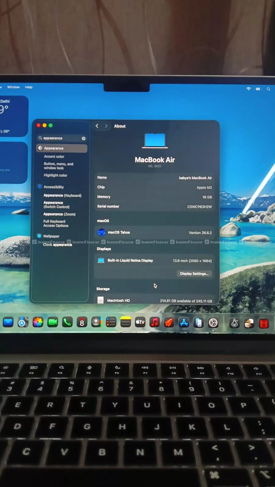 MacBook Air M2 | 16 gb ram | 100% battery health 6