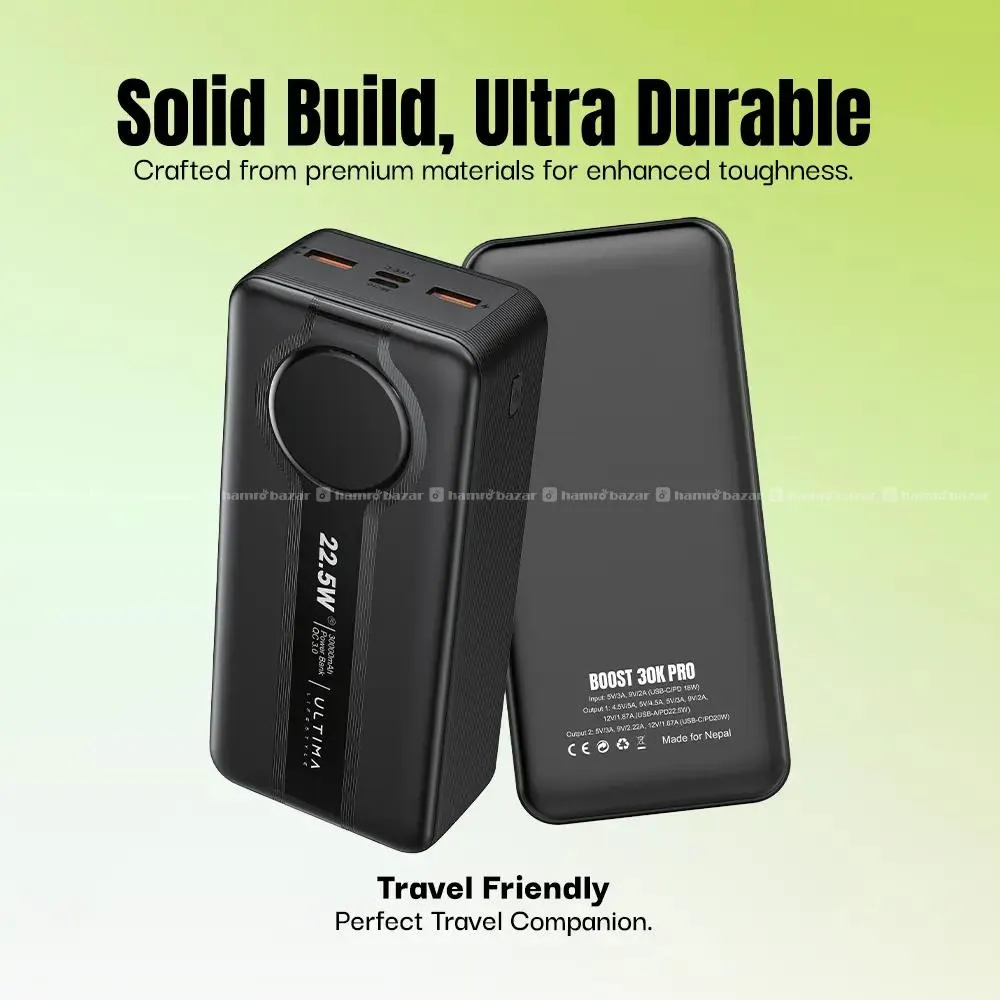 Ultima Boost 30K Pro Powerbank QC 3.0 22.5 Watt 7