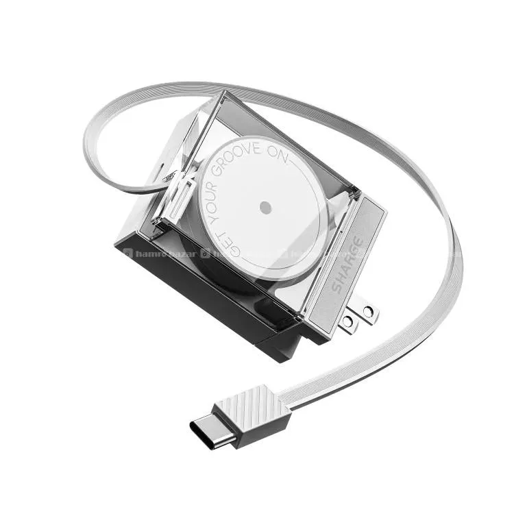 SHARGE Retractable 65W Charger | 2-Port GaN 6