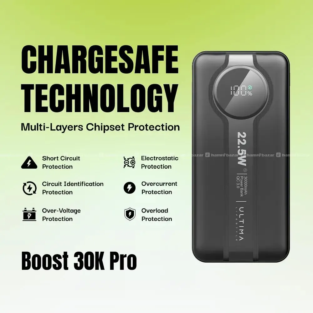 Ultima Boost 30K Pro Powerbank QC 3.0 22.5 Watt 2