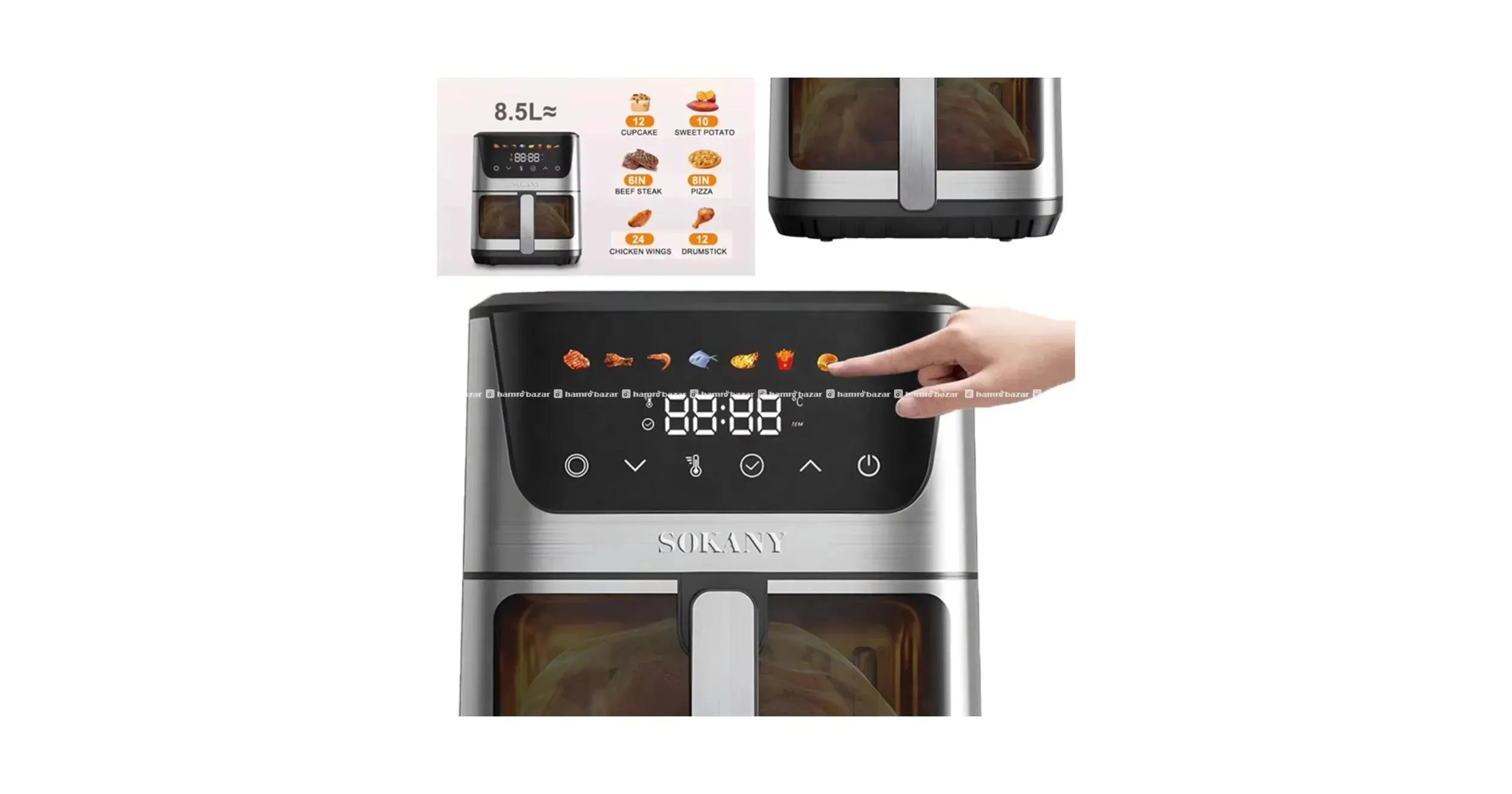 Sokany AirFryer 8.5L (SK 10107) sokany air fryer 2