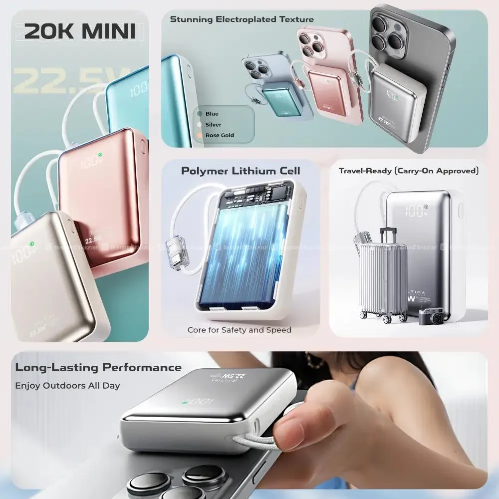 Ultima Boost 20K Mini Powerbank 22.5 Watt 6