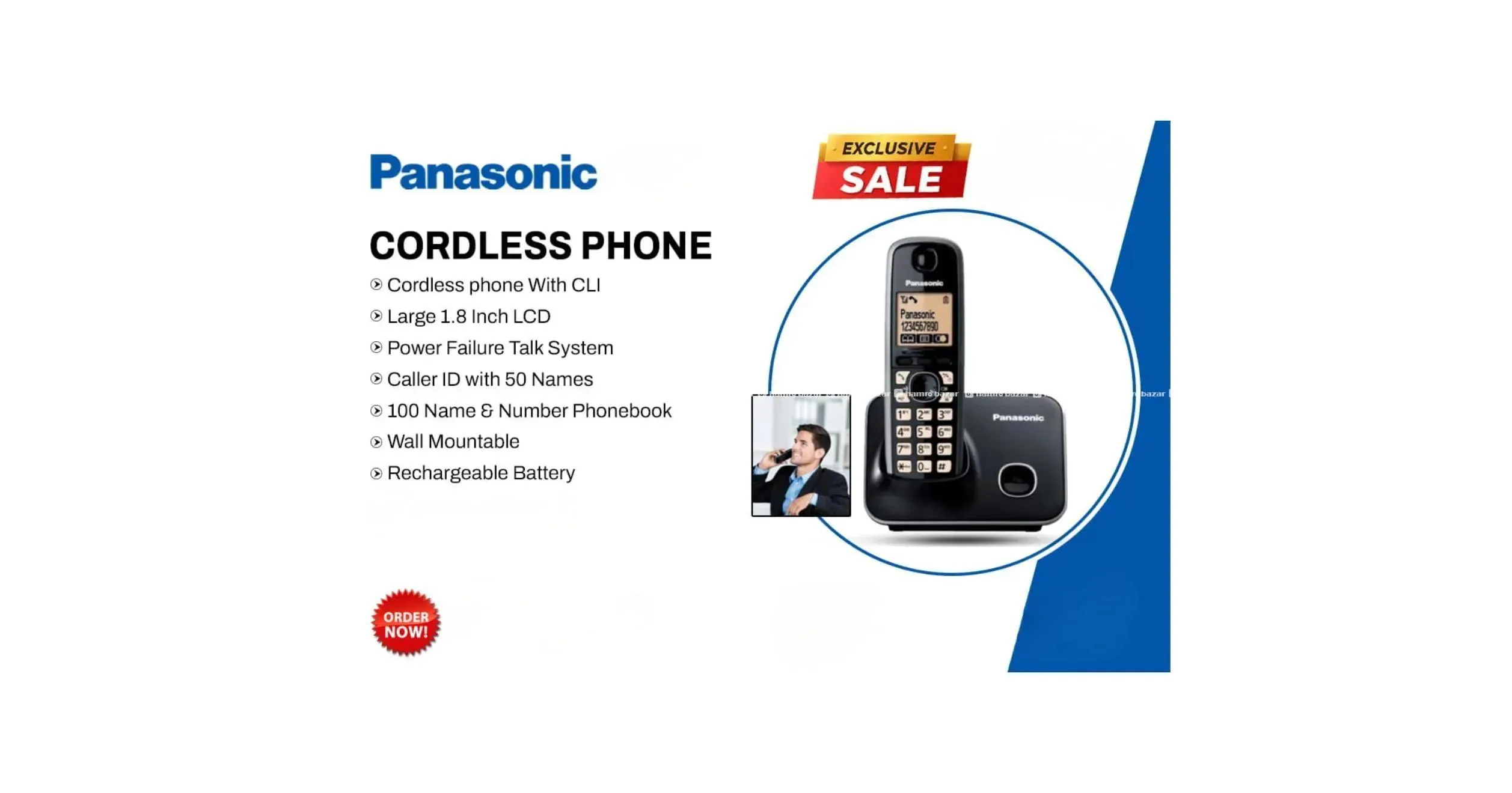 Pansonic cordless phone KXT3711 panasonic landline 2