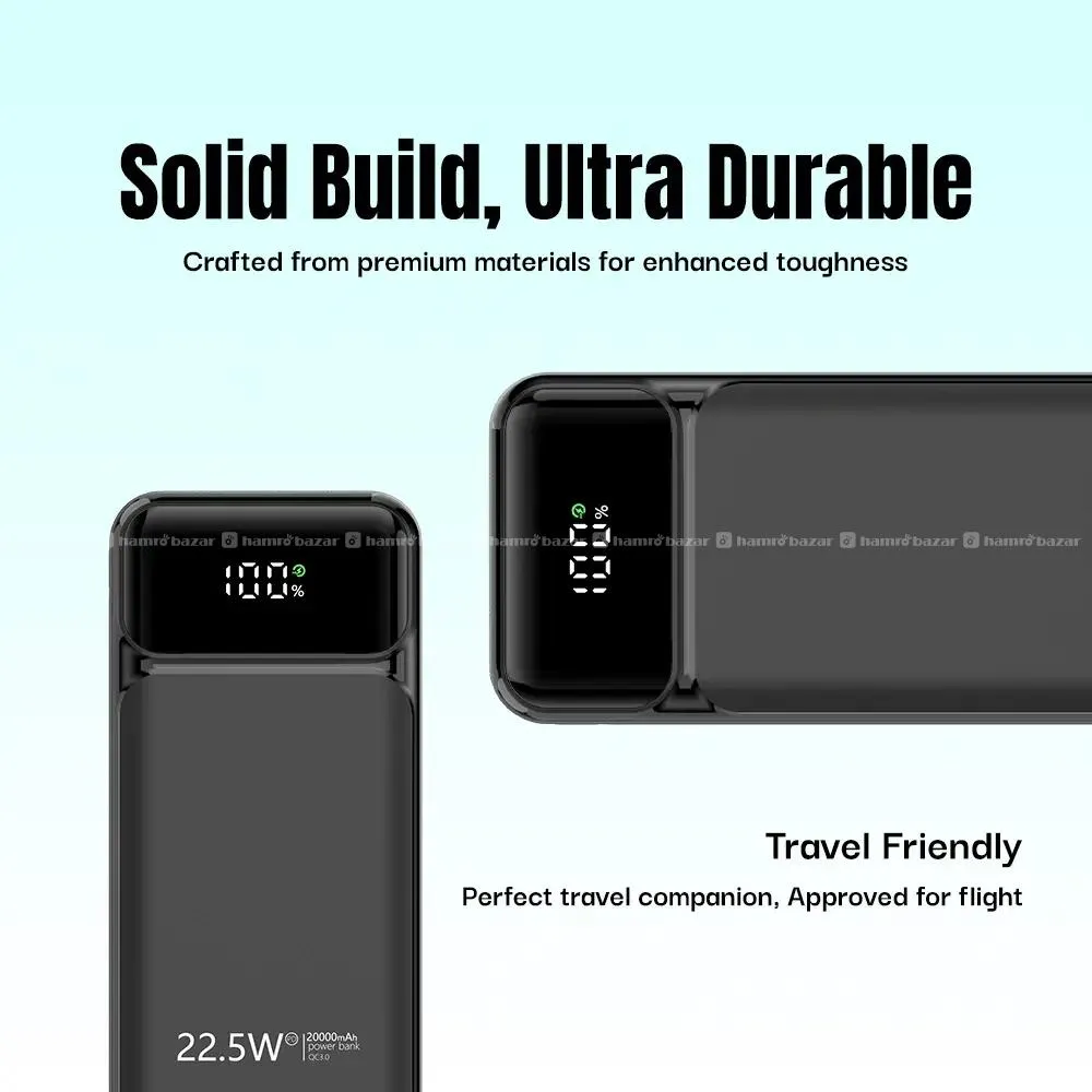 Ultima Boost 20K Pro Powerbank QC 3.0 22.5 Watt 3