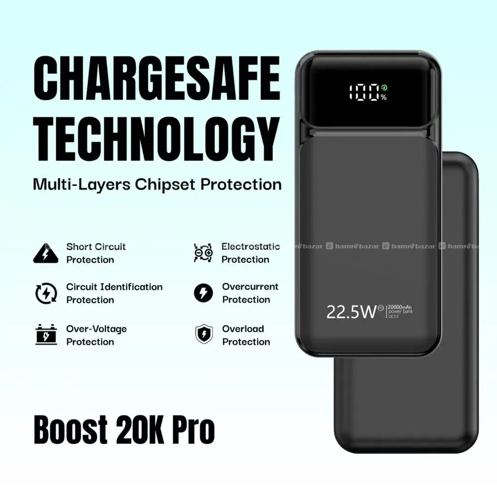 Ultima Boost 20K Pro Powerbank QC 3.0 22.5 Watt 5