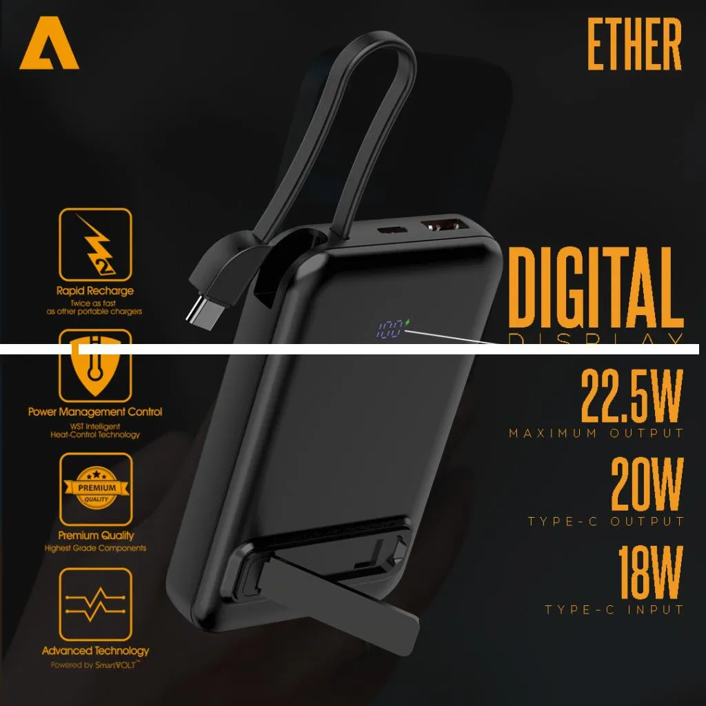 ALEWA ETHER WIRELESS 10000mAh POWER BANK 4